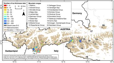 Calibrated Ice Thickness Estimate for All Glaciers in Austria